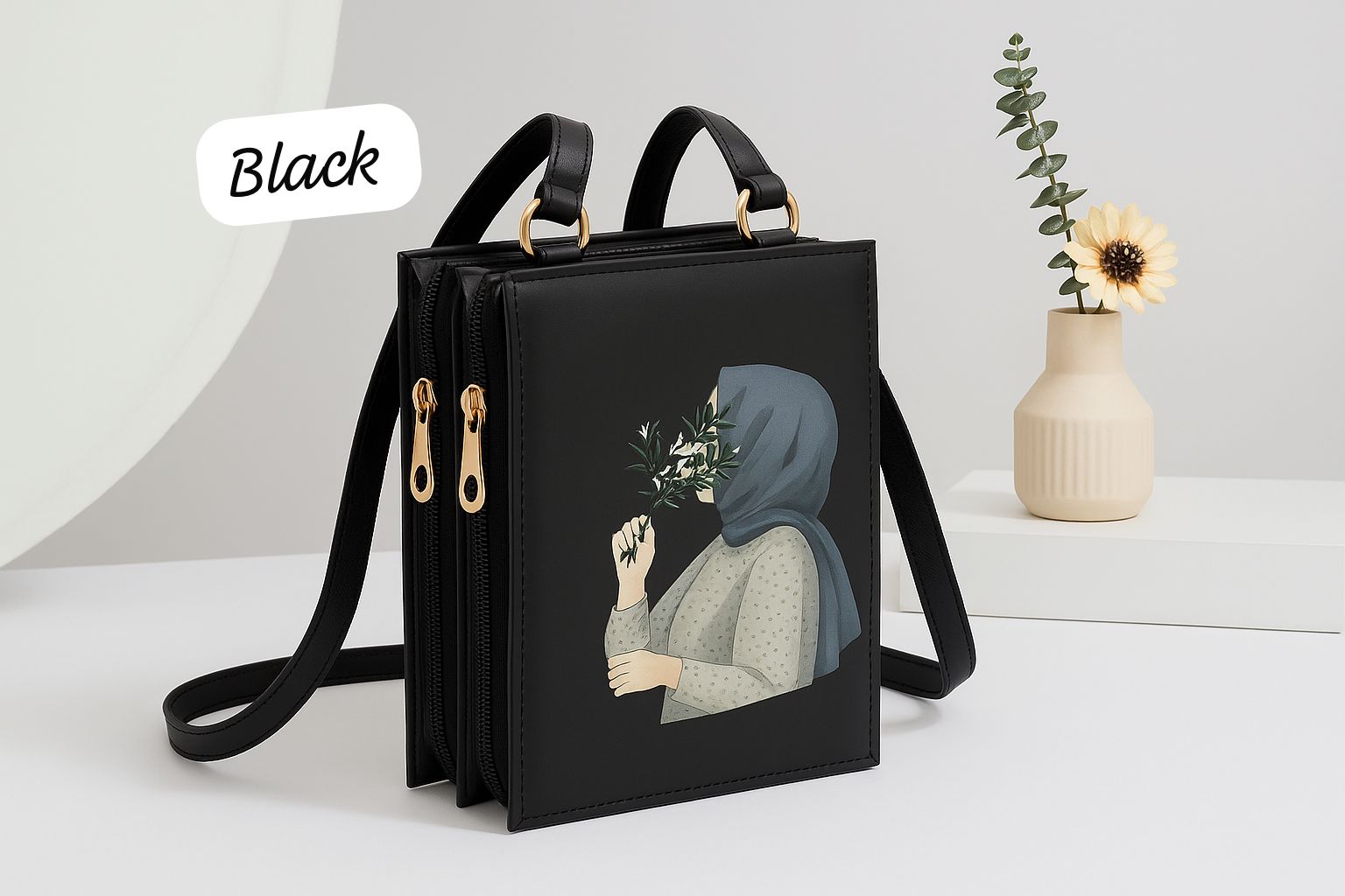 3 Zipper Luxury Cross Body For Women's