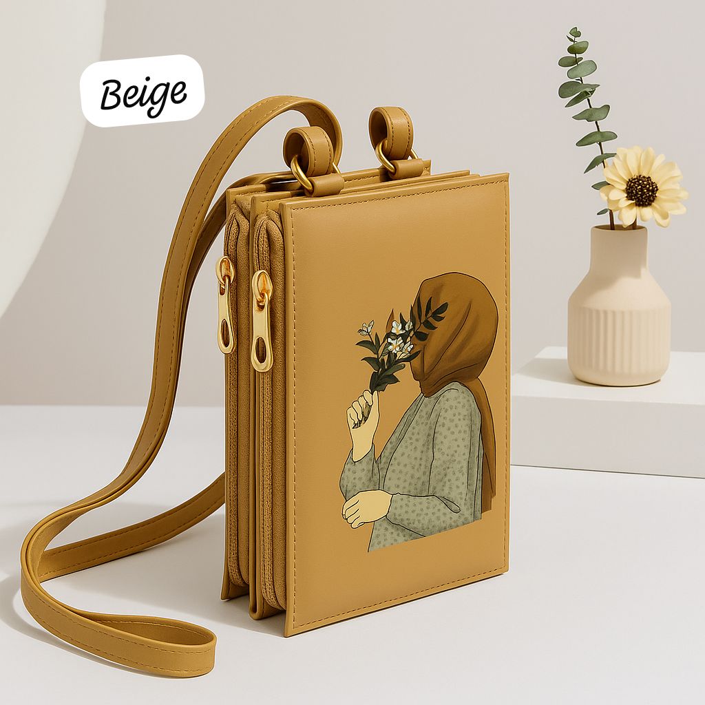 3 Zipper Luxury Cross Body For Women's