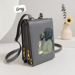 3 Zipper Luxury Cross Body For Women's